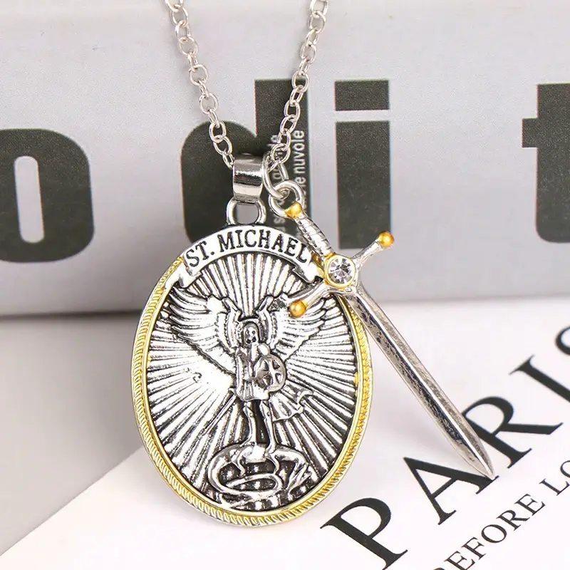 Archangel Michael Sword Necklace