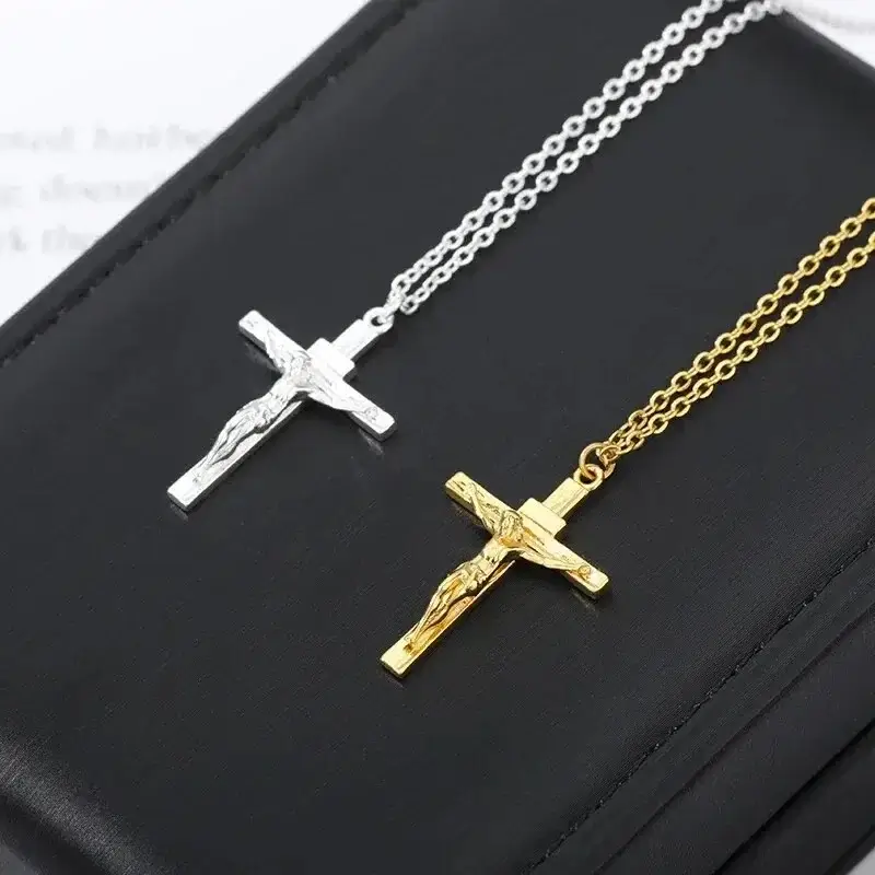 Classic Crucifix Pendant Necklace