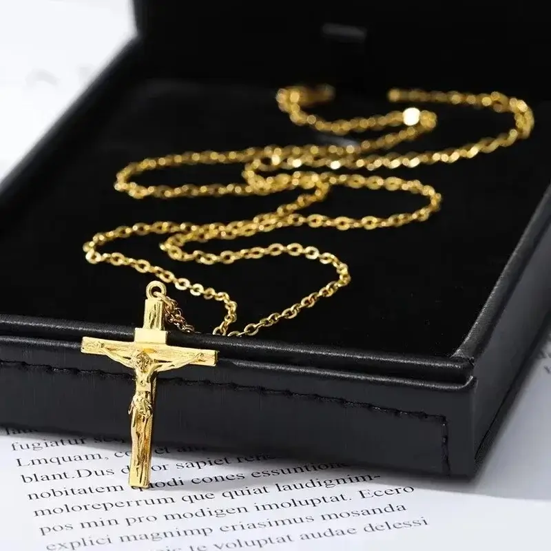 Classic Crucifix Pendant Necklace - Image 2