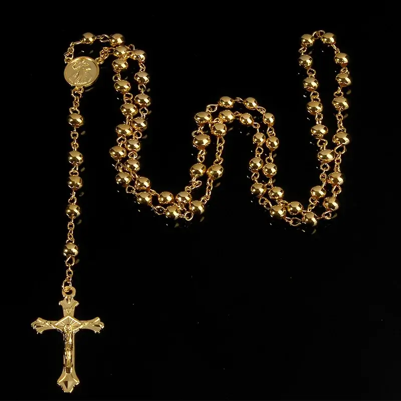 Gold/Silver Crucifix Rosary