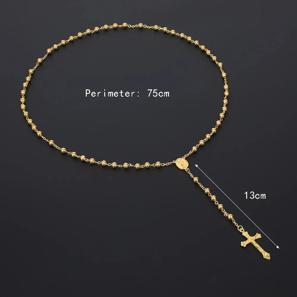 Gold/Silver Crucifix Rosary - Image 7