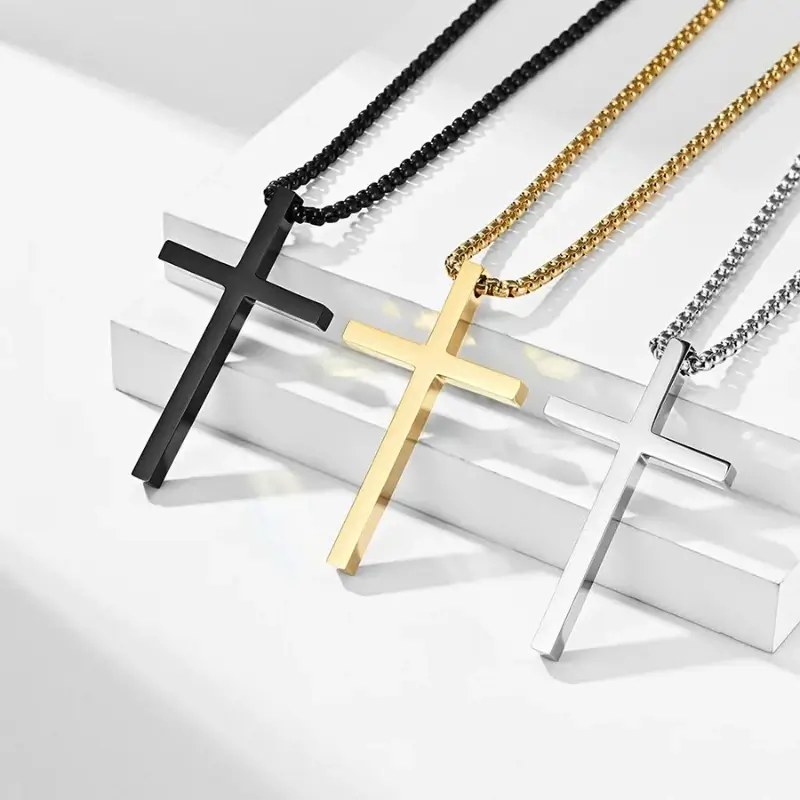 Minimalist Cross Pendant Chain