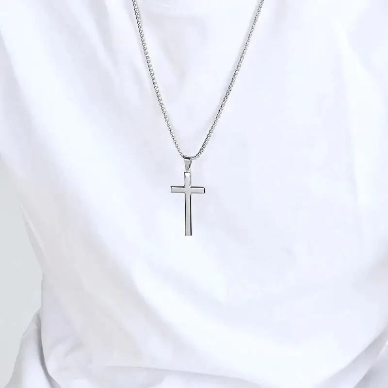 Minimalist Cross Pendant Chain - Image 5