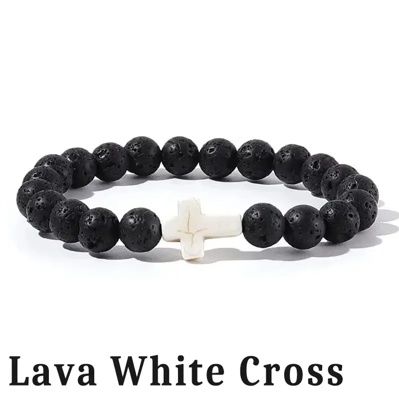 Natural Stone Christian Bracelet - Image 3