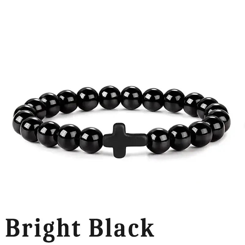 Natural Stone Christian Bracelet - Image 4