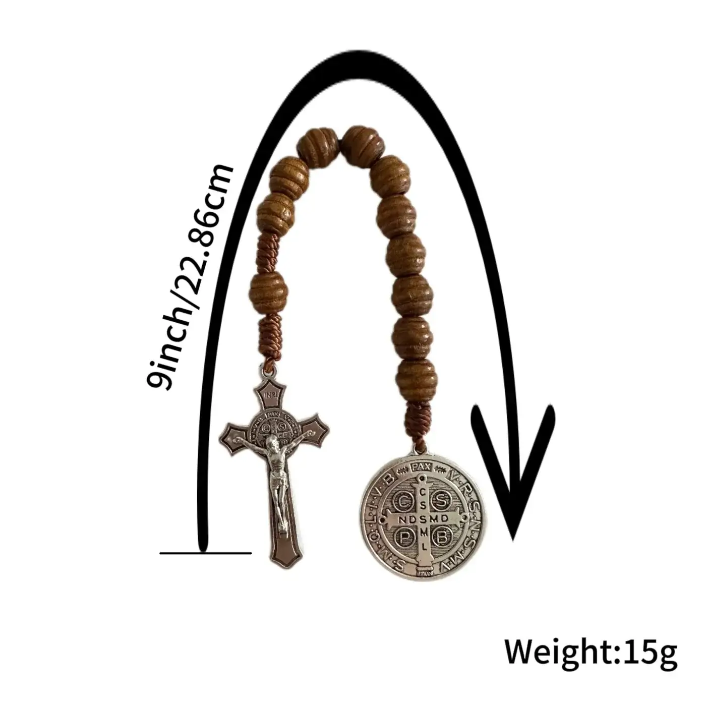 Saint Benedict Pocket Rosary - Image 2