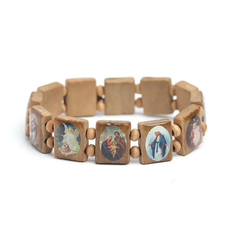 Wooden Catholic Faith Bracelet