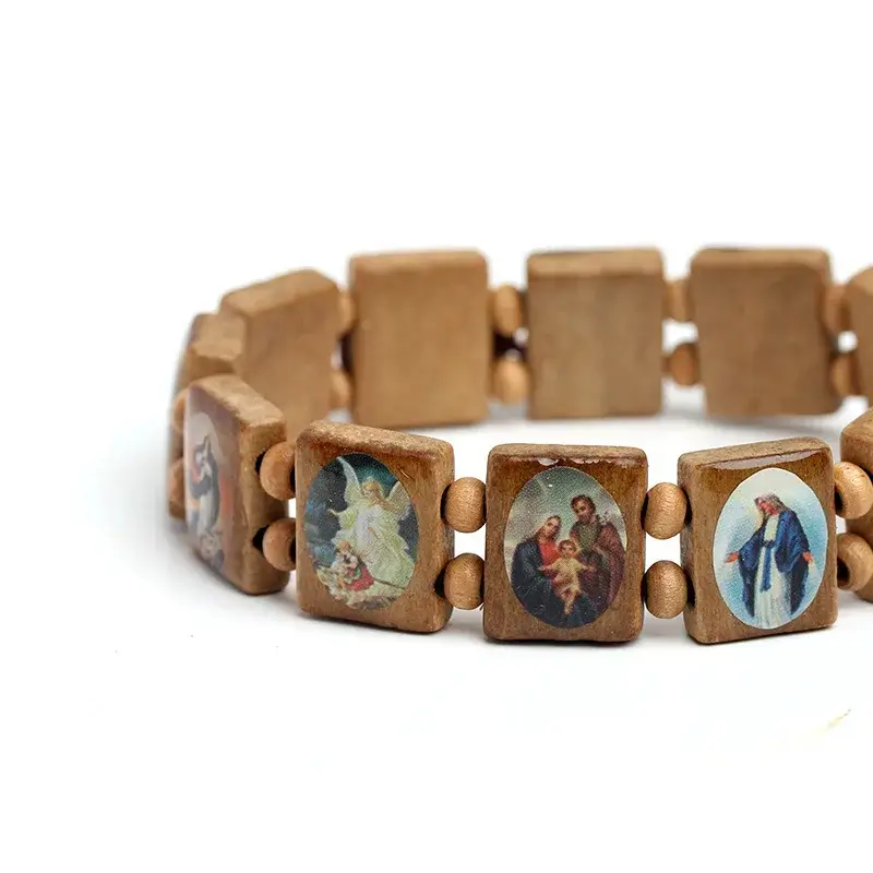 Wooden Catholic Faith Bracelet - Image 2